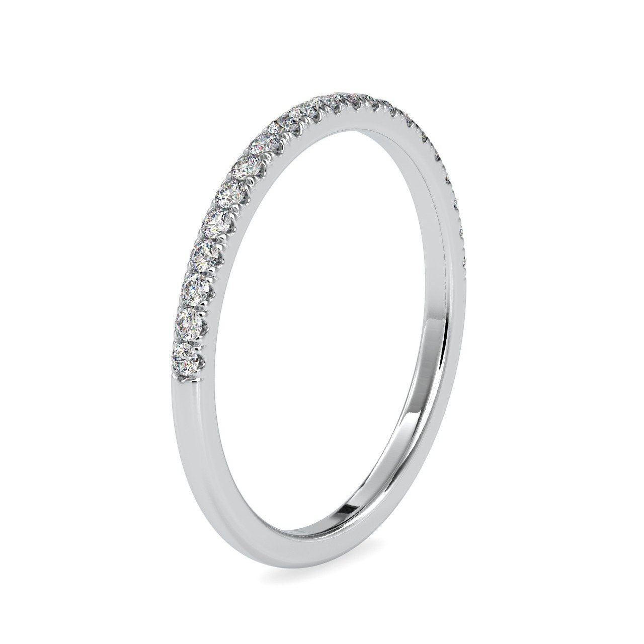 Half Eternity Band Moissanite Ring