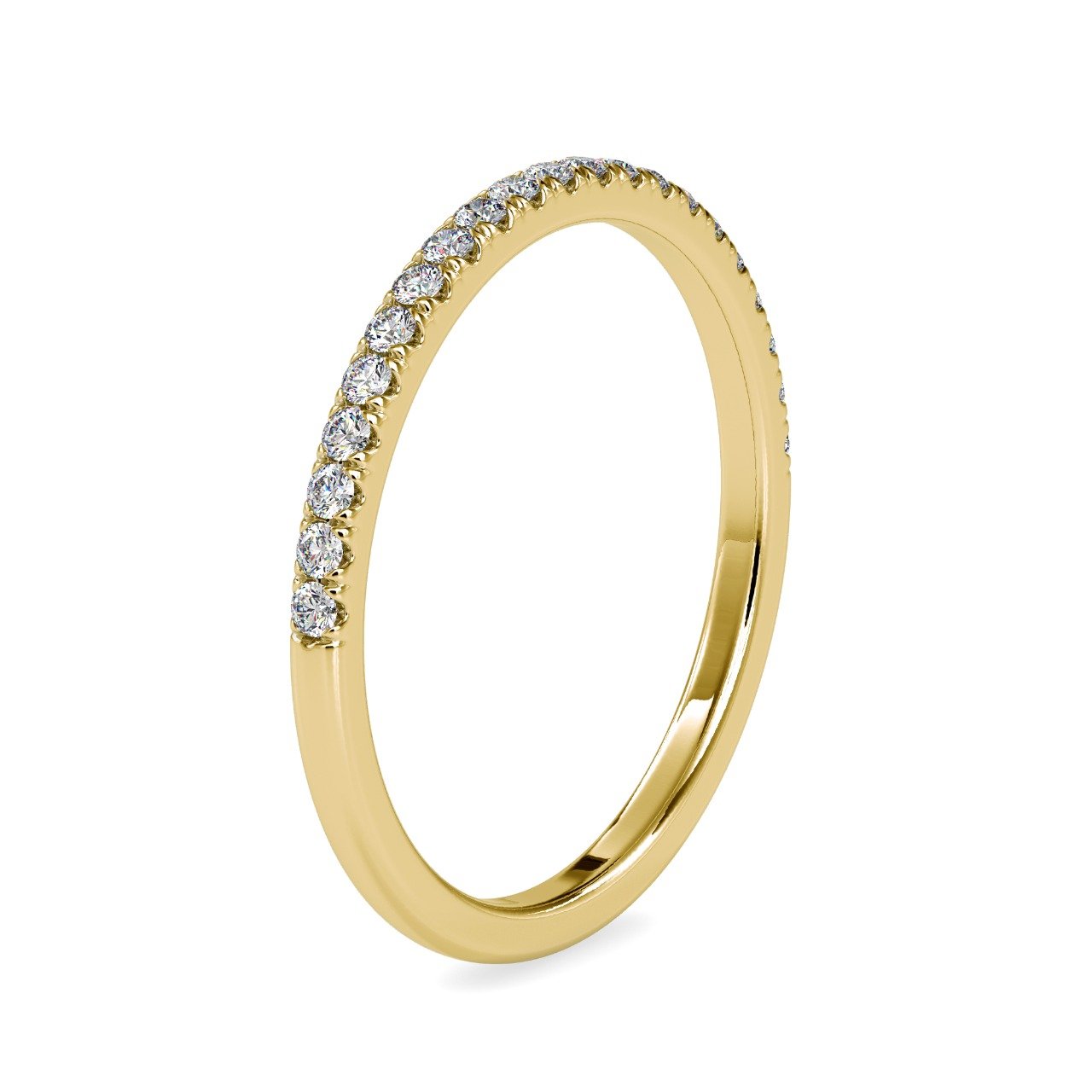 Half Eternity Band Moissanite Ring