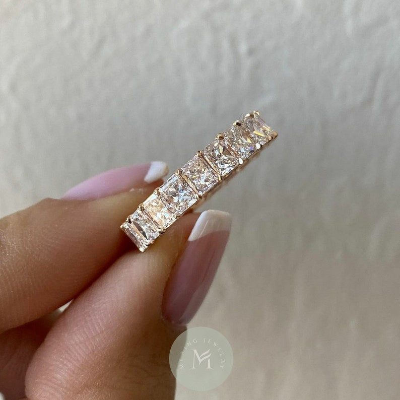 6ct Radiant Moissanite Engagement Ring