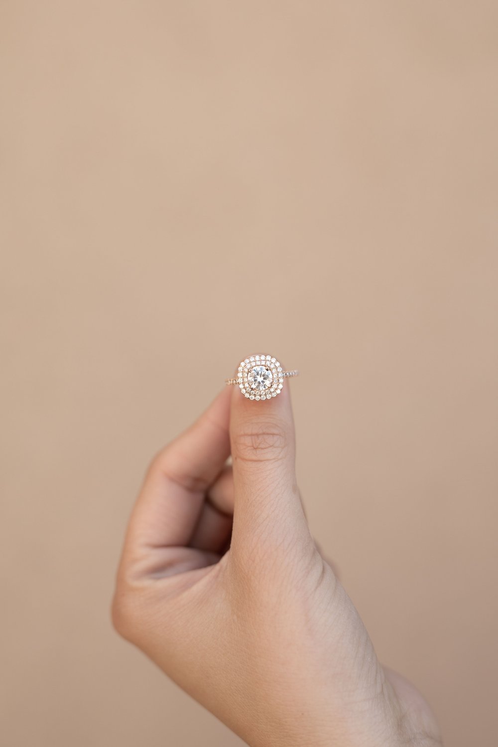 Round Cut Moissanite Ice Out Ring with 1 to 3 carats in 9k/10k/14k/18K White Gold, Yellow Gold or Rose Gold