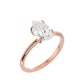 Pear Cut Moissanite Ring with 1 to 3 carats in 9k/10k/14k/18K White Gold, Yellow Gold or Rose Gold