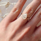 Pear Cut Moissanite Ring with 1 to 3 carats in 9k/10k/14k/18K White Gold, Yellow Gold or Rose Gold