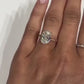 6ct Oval  Moissanite Engagement Ring