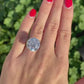 10ct Round  Moissanite Engagement Ring