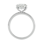 Oval Cut Moissanite Ring with 1 to 3 carats in 9k/10k/14k/18K White Gold, Yellow Gold or Rose Gold