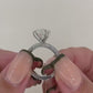 2.5ct Round  Moissanite Engagement Ring