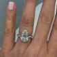 4ct Pear Moissanite Engagement Ring