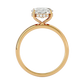 Oval Cut Moissanite Ring with 1 to 3 carats in 9k/10k/14k/18K White Gold, Yellow Gold or Rose Gold