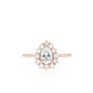 Pear Cut Moissanite Ring with 1 to 3 carats in 9k/10k/14k/18K White Gold, Yellow Gold or Rose Gold