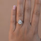 Pear Cut Moissanite Ring with 1 to 3 carats in 9k/10k/14k/18K White Gold, Yellow Gold or Rose Gold