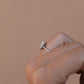 Pear Cut Moissanite Ring with 1 to 3 carats in 9k/10k/14k/18K White Gold, Yellow Gold or Rose Gold