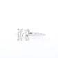Moissanite Ring with 1 to 3 carats in 9k/10k/14k/18K White Gold, Yellow Gold or Rose Gold