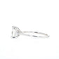Moissanite Ring with 1 to 3 carats in 9k/10k/14k/18K White Gold, Yellow Gold or Rose Gold