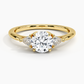 Round Cut Moissanite Ring with 1 to 3 carats in 9k/10k/14k/18K White Gold, Yellow Gold or Rose Gold
