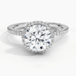 Round Cut Moissanite Ice Out Ring with 1 to 3 carats in 9k/10k/14k/18K White Gold, Yellow Gold or Rose Gold