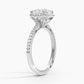 Round Cut Moissanite Ice Out Ring with 1 to 3 carats in 9k/10k/14k/18K White Gold, Yellow Gold or Rose Gold