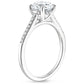 Round Cut Moissanite Ring with 1 to 3 carats in 9k/10k/14k/18K White Gold, Yellow Gold or Rose Gold