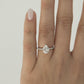 Moissanite 3 Prong  Ring with 1 to 3 carats in 9k/10k/14k/18K White Gold, Yellow Gold or Rose Gold
