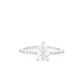 Moissanite 3 Prong  Ring with 1 to 3 carats in 9k/10k/14k/18K White Gold, Yellow Gold or Rose Gold