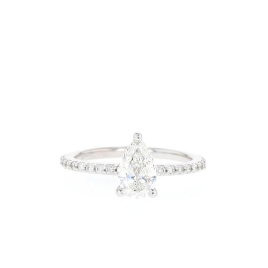 Moissanite 3 Prong  Ring with 1 to 3 carats in 9k/10k/14k/18K White Gold, Yellow Gold or Rose Gold
