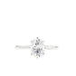 Oval Cut Moissanite Ring with 1 to 3 carats in 9k/10k/14k/18K White Gold, Yellow Gold or Rose Gold