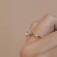 Oval Cut Moissanite Ring with 1 to 3 carats in 9k/10k/14k/18K White Gold, Yellow Gold or Rose Gold