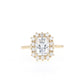 Emeralds Cut Moissanite Ring in 9k/10k/14k/18K White Gold, Yellow Gold or Rose Gold