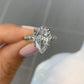 4ct Pear Moissanite Engagement Ring