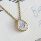 0.5ct Pear Moissanite Necklace