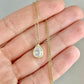 0.5ct Pear Moissanite Necklace