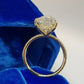 3ct Pear Moissanite Engagement Ring