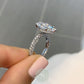 4ct Pear Moissanite Engagement Ring