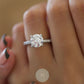 2.5ct Round  Moissanite Engagement Ring