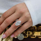 12ct Marquise  Moissanite Engagement Ring