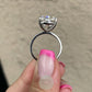 8ct  Cushion Moissanite Engagement Ring