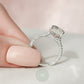 4ct Emerald Moissanite Engagement Ring