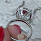 10ct Round  Moissanite Engagement Ring