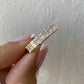 6ct Radiant Moissanite Engagement Ring