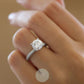 2.5ct Round  Moissanite Engagement Ring