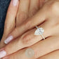 3ct Pear Moissanite Engagement Ring