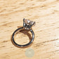 4ct Heart Moissanite Engagement Ring