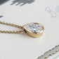 0.5ct Pear Moissanite Necklace