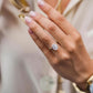 6ct Oval  Moissanite Engagement Ring