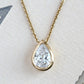 0.5ct Pear Moissanite Necklace
