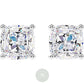 1.5ct*2 Cushion Moissanite Engagement Earrings