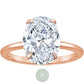 2ct Oval Moissanite Engagement Ring