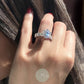4ct Round Moissanite Engagement Ring