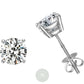 1.5ct*2 Round Moissanite Engagement Earrings
