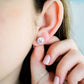 1.5ct*2 Round Moissanite Engagement Earrings