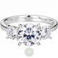 2ct Round Moissanite Engagement Ring